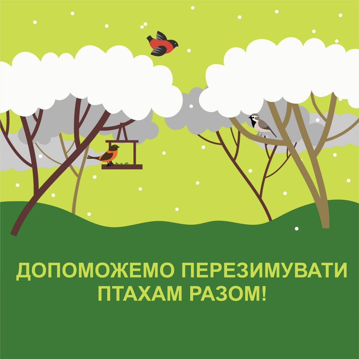 Допоможемо перезимувати птахам разом!