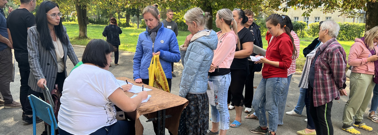 Internally displaced Ukrainians in Boryslavsk TС received humanitarian aid
