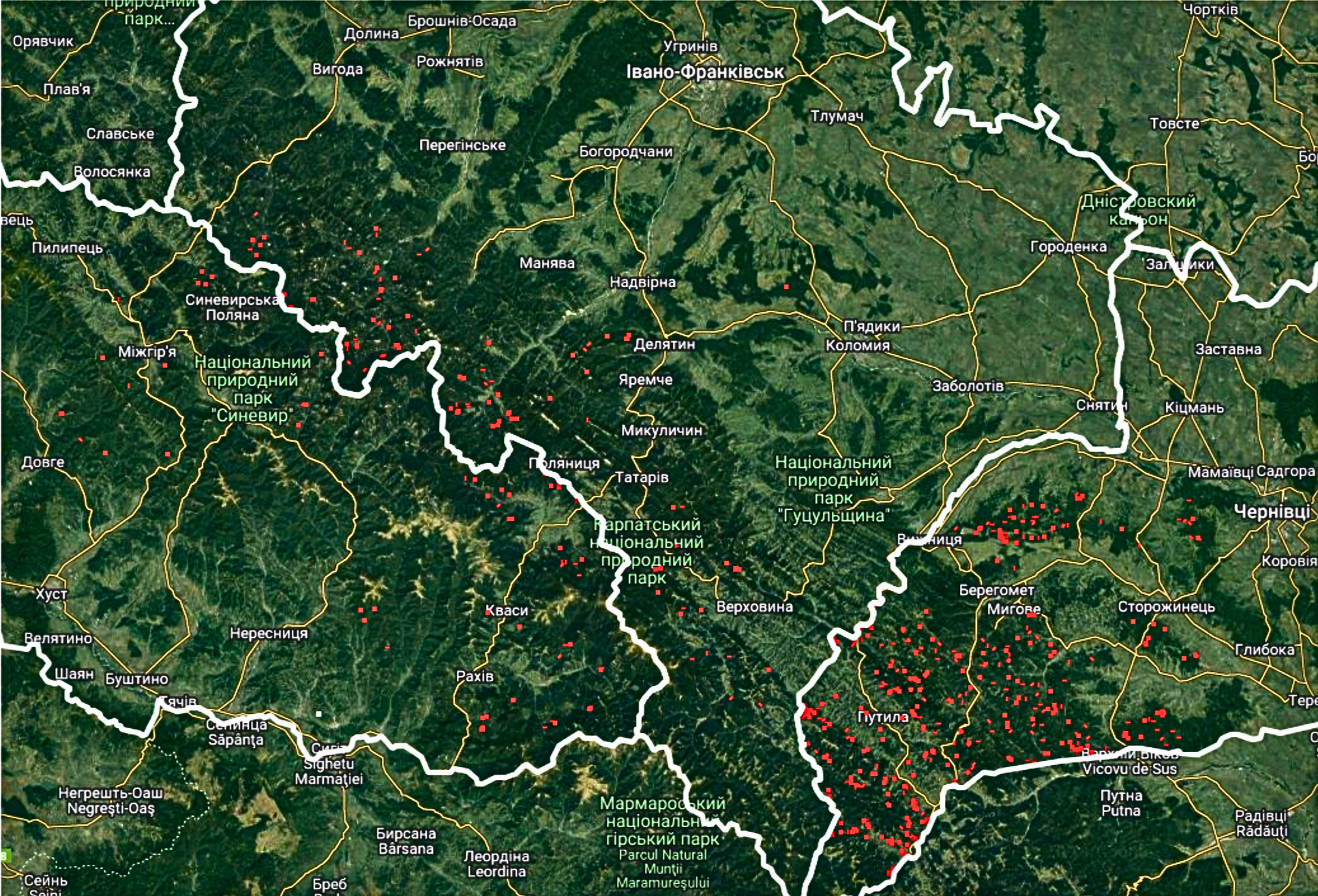 ForestCom's Remote Forest Monitoring Ongoing Efforts in the Carpathian Region