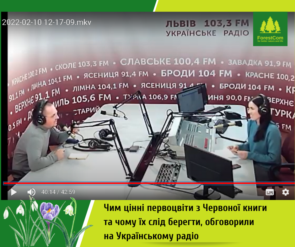 Про червонокнижні первоцвіти спілкуємось на "Українське радіо. Львів"